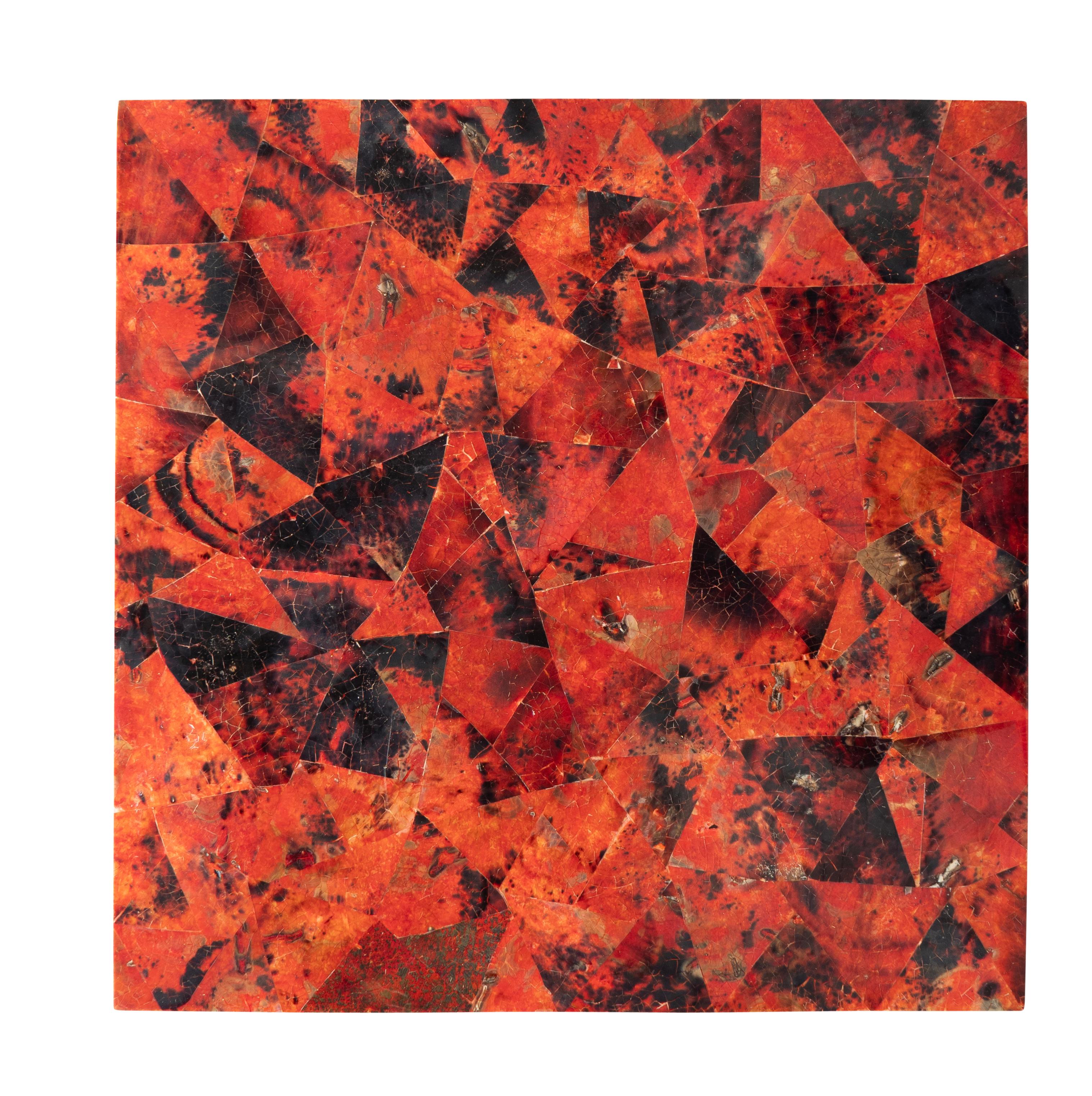 R & Y Augousti Tessellated Horn Table For Sale 1
