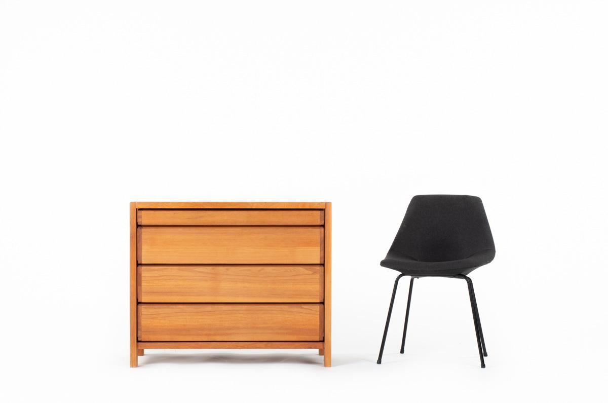  R03 chest of drawers by Pierre Chapo in elm 1980 6