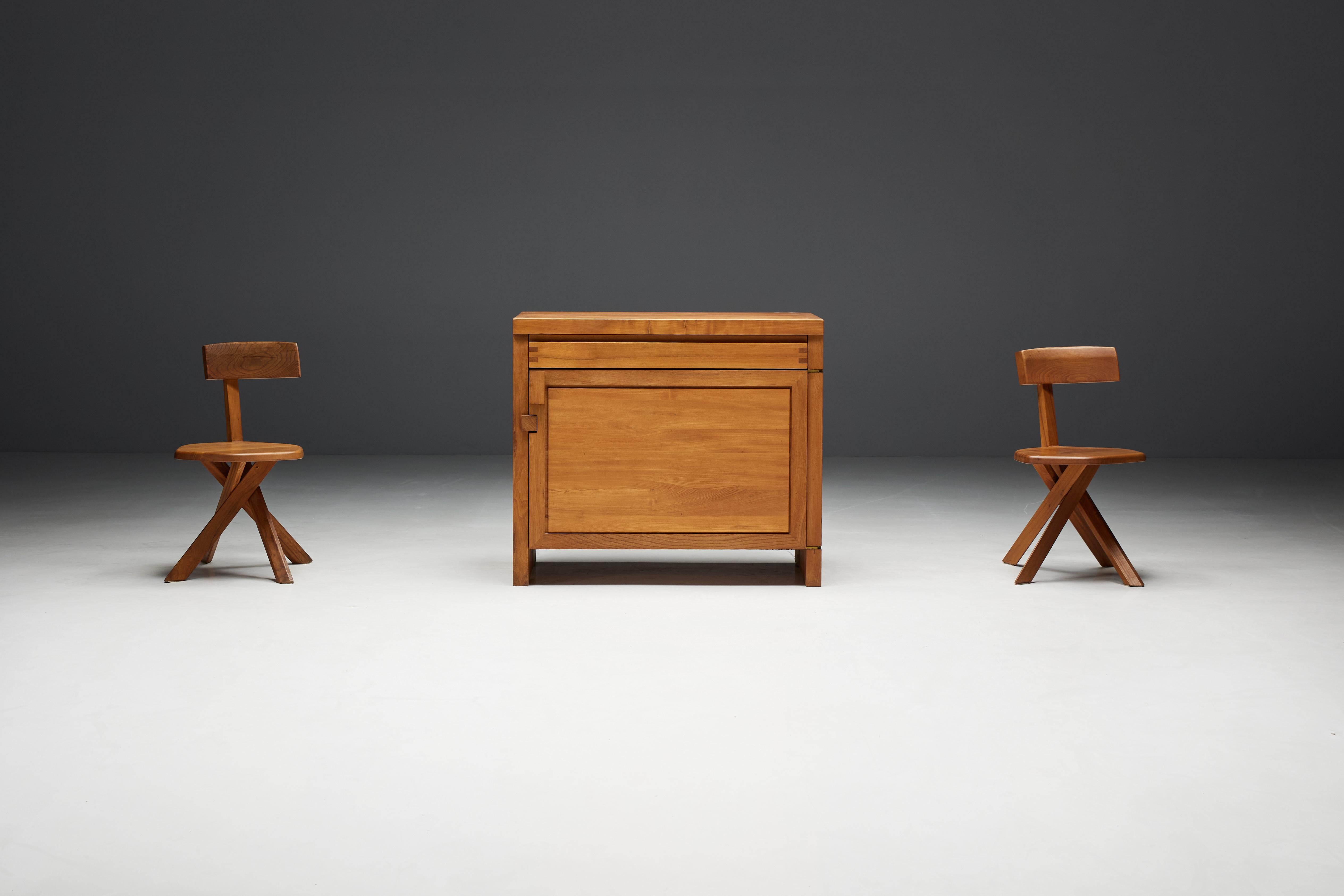 Mid-Century Modern R09B Cabinet by Pierre Chapo, France, 1970s