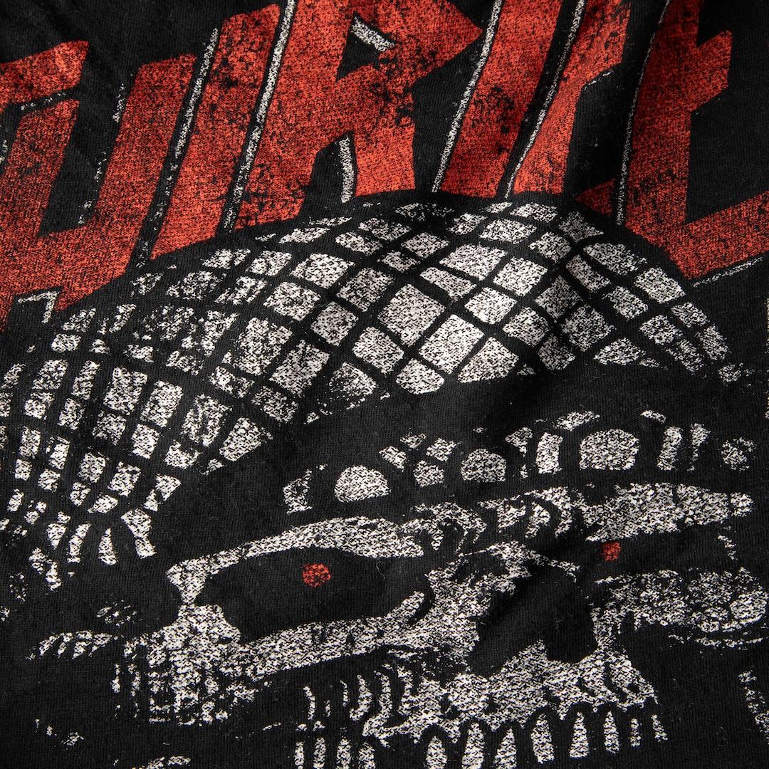 R13 Camiseta negra con estampado gráfico Talla M Negro en venta