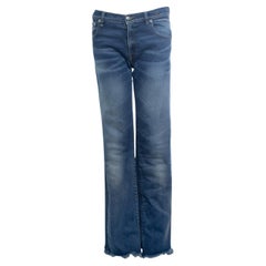 R13, blue Jane jeans with raw edges