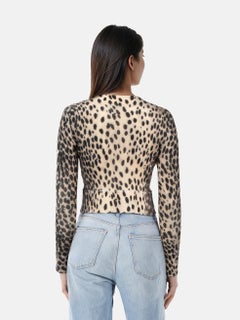 R13 Cardigan Baby Cashmere Ghepardo Taglia S