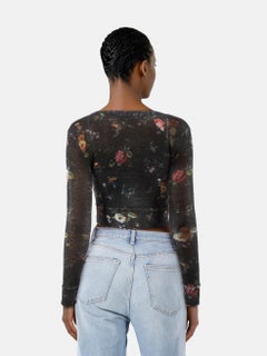 R13 Floral Cashmere Baby Cardigan Size XS