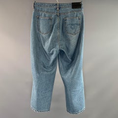 R13 Talla 27 Azul R13WM0086 Vaqueros holgados de mezcla de algodón
