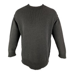 R13 Size XS Charcoal Oversized Acrylic Wool Oversized Sweater