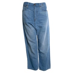 R13, tailored drop jeans in blue