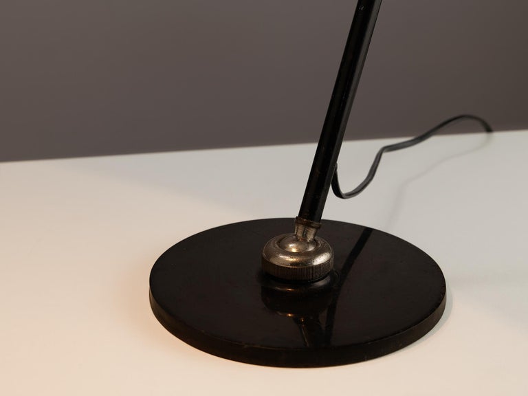 Mid-20th Century Christian Dell for Kaiser Idell Desk Lights in Black Metal For Sale