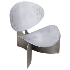 R400 Chair in Silver Matte Aluminum by Arno Hoogland