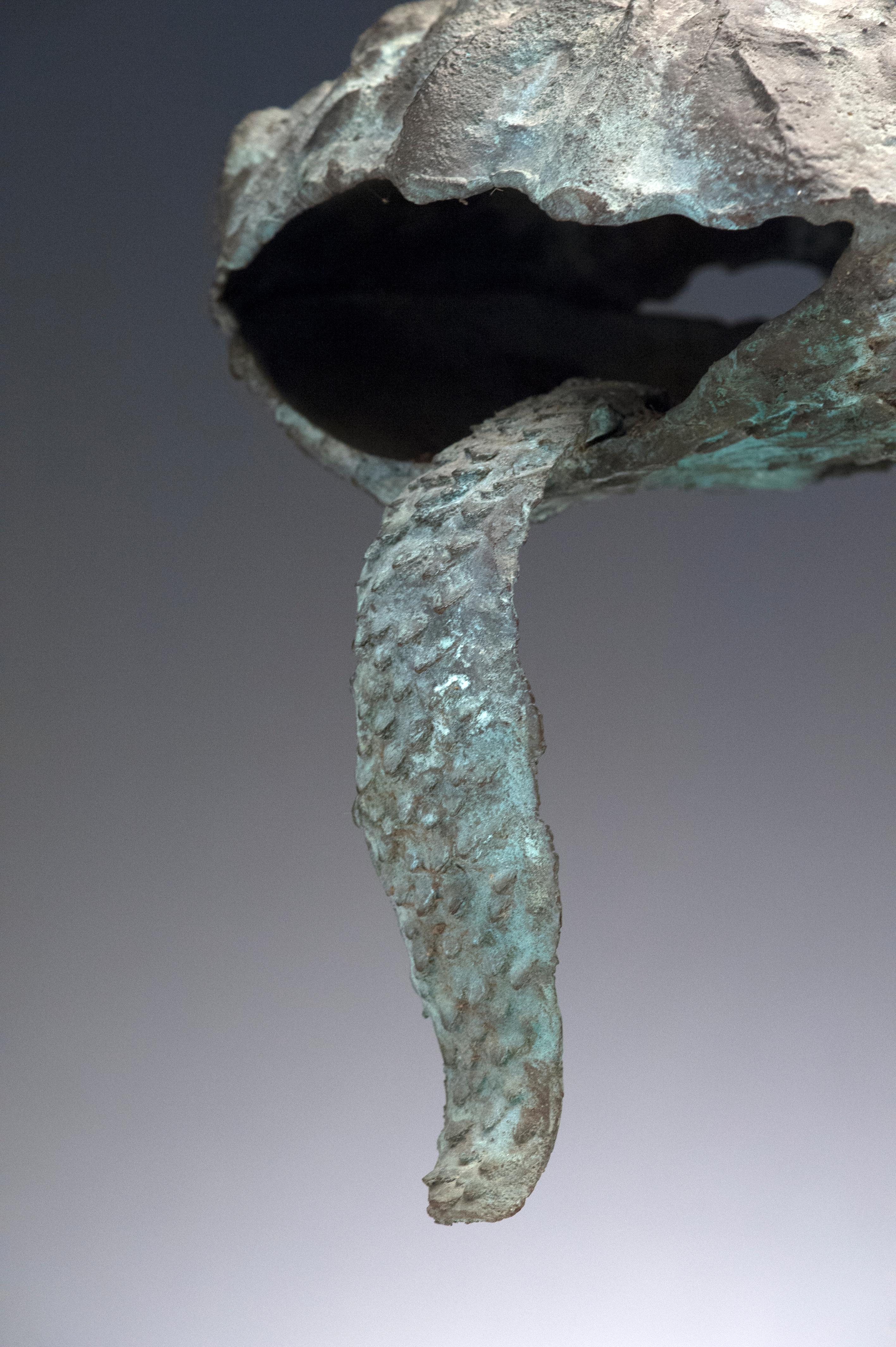 Appealing bronze organic sculpture by Latin American sculptor Raúl Valdivieso (Chilean, 1931-1993). Valdivieso is known for his reinterpretation of the classic organic forms and human figures. Sculpture has developed a beautiful patina and retains