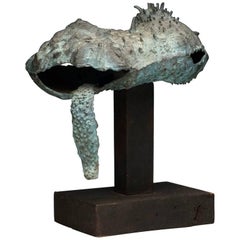 Vintage Latin American Raúl Valdivieso Bronze Organic Abstract Sculpture
