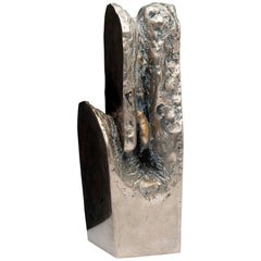 Latin American Ral Valdivieso, organische abstrakte Bronze-Metall-Skulptur