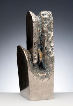 Latin American Raúl Valdivieso Organic Abstract Bronze Metal Sculpture