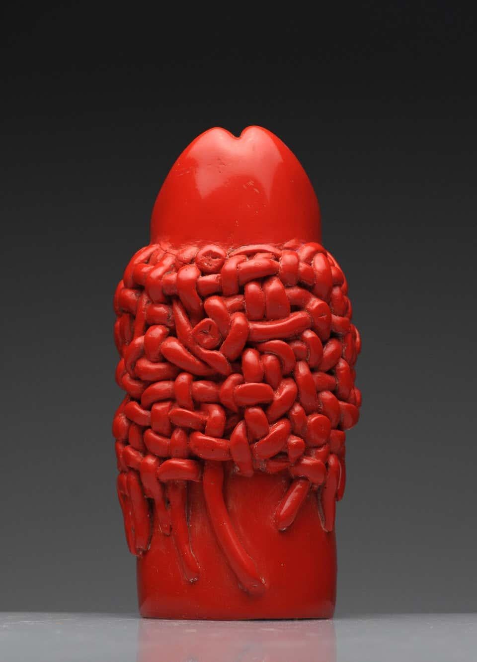 Raul Valdivieso Latin American Ceramic Sculpture - Brown Figurative Sculpture by Raúl Valdivieso