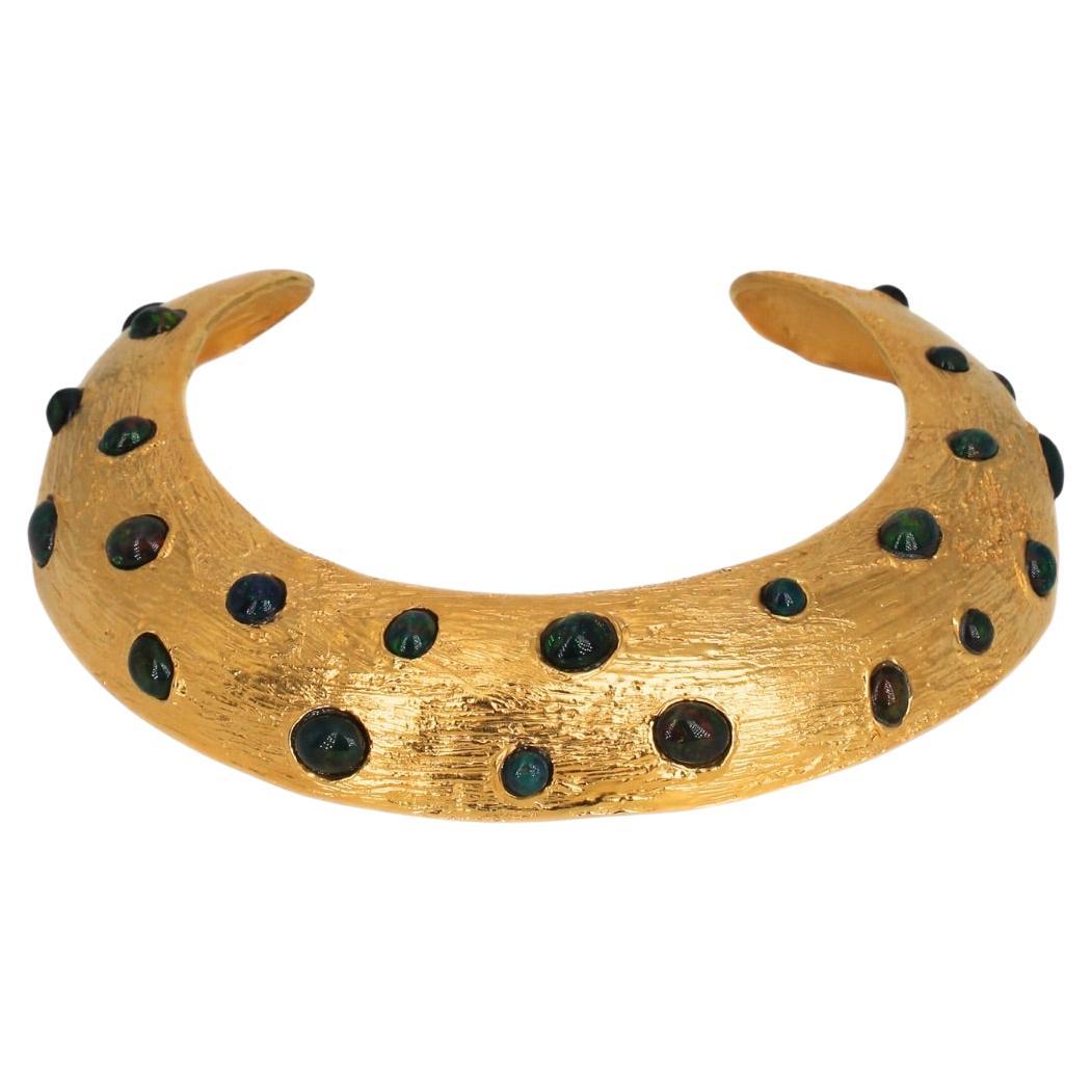 RA Collection Necklace - Gold-Plated Bronze with Opals