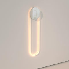 Ra Wall Chrome Hand Bent Neon Modern Wall Sconce Lighting by Studio d'Armes