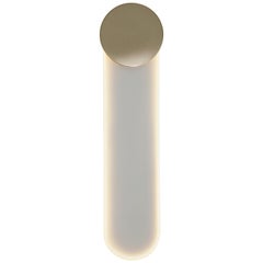 Ra Wall Lamp in Solid Bronze and Hand-Bent Glass Tube