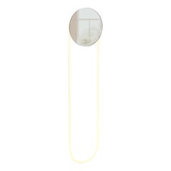 Ra Wall Mirror Modern Hand Bent Neon Wall Sconce Lighting by Studio d'armes