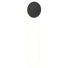 Ra Wall Sandy Black Modern Hand Bent Neon Wall Sconce Lighting by Studio d'Armes