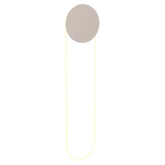 Ra Wall Sandy White Modern Hand Bent Neon Wall Sconce Lighting by Studio d'Armes