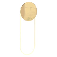Ra Wall Short 12K Gold Hand Bent Neon Wall Sconce Lighting by Studio d'Armes