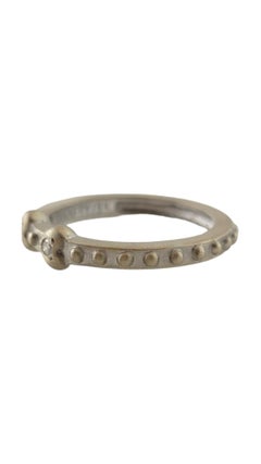 RAAFTY 18K Yellow Gold Sand Blast Finish Diamond Heart Ring Size 6 #17712