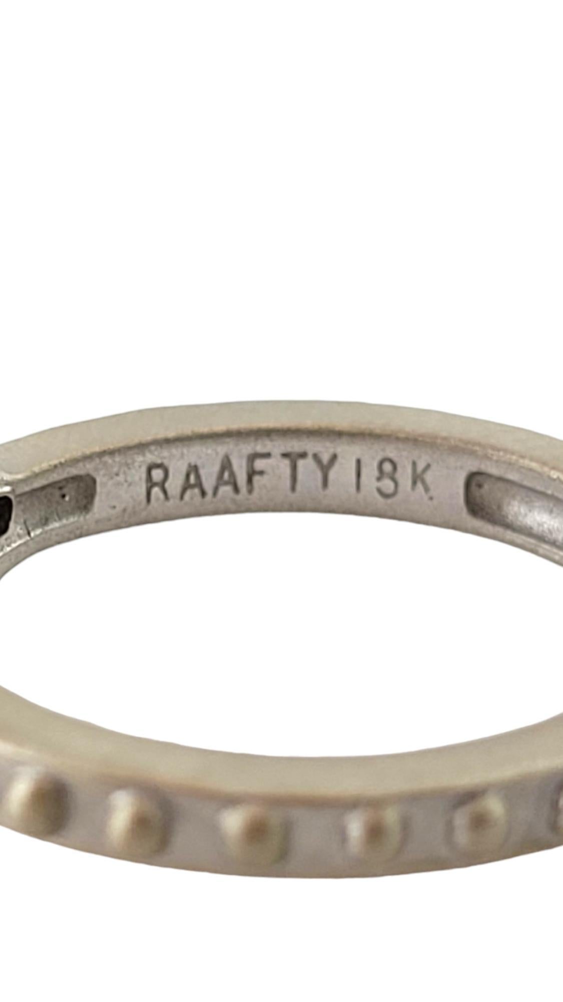 Women's RAAFTY 18K Yellow Gold Sand Blast Finish Diamond Heart Ring Size 6 #17712 For Sale