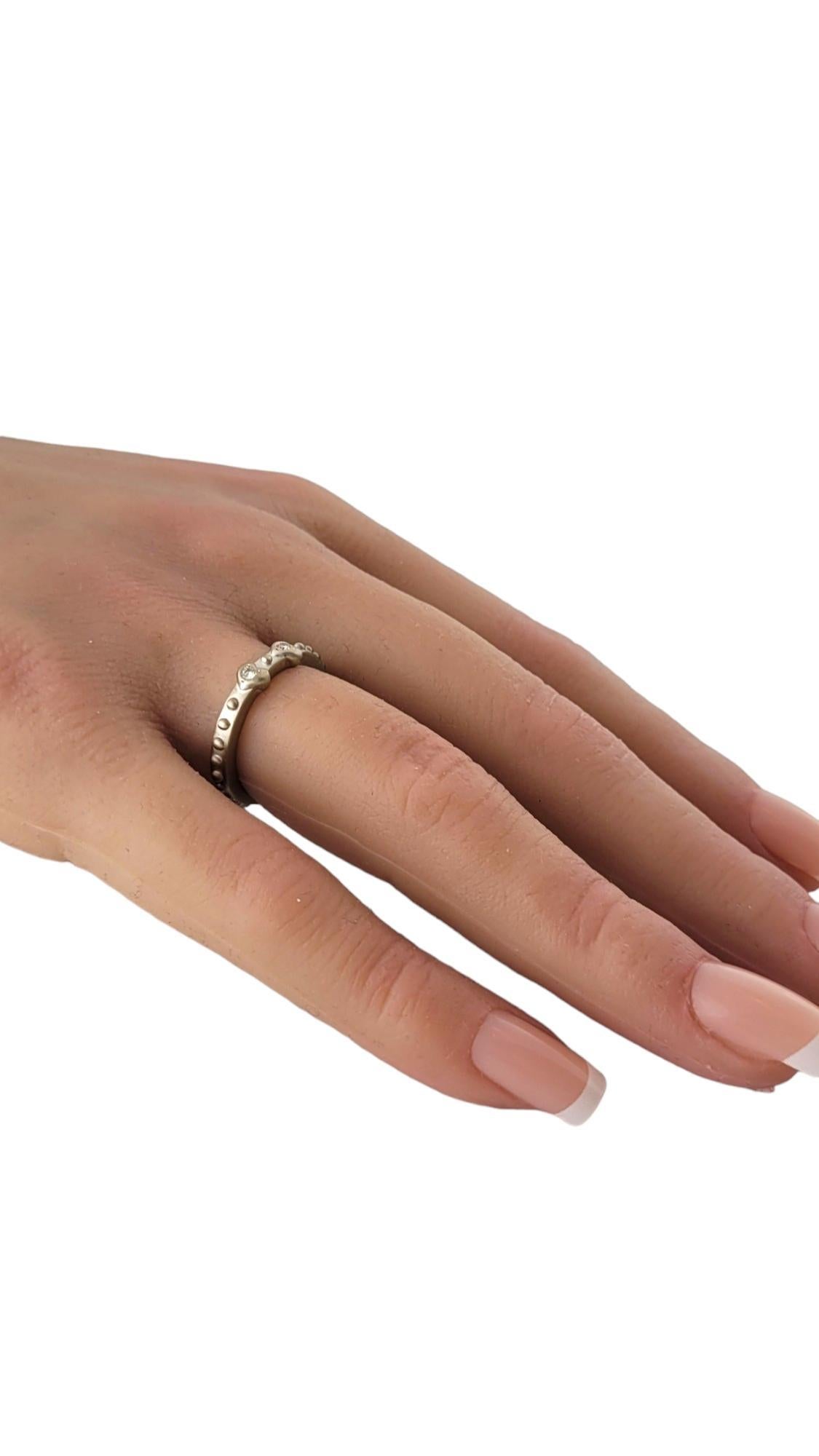 RAAFTY 18K Yellow Gold Sand Blast Finish Diamond Heart Ring Size 6 #17712 For Sale 2