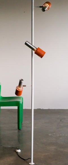 RAAK Adjustable Pole Lamp with Three Adjustable Light Fixtures