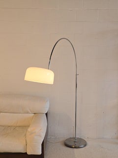 RAAK Amsterdam Acrylic and Chrome Arc Floor Lamp