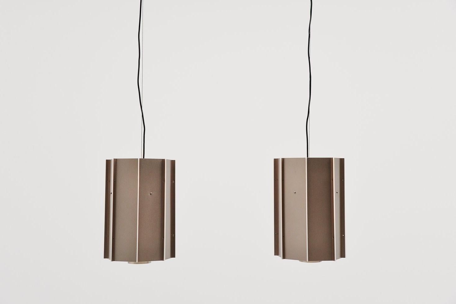 Late 20th Century Raak Amsterdam B1011 industrial ceiling lamps The Netherlands 1970 For Sale