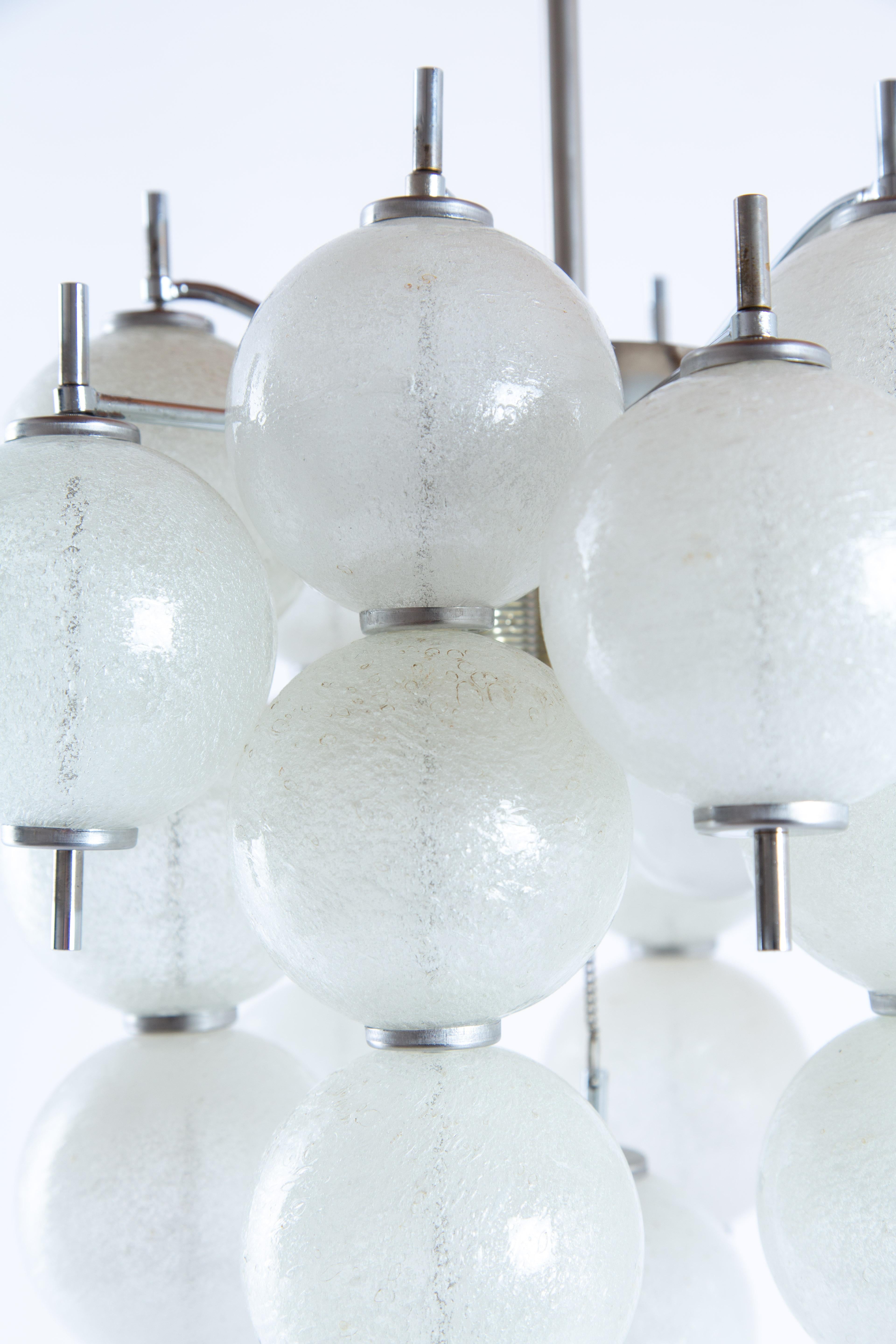 RAAK Amsterdam Bal Lamp 25 Glass Bal Hanging Lamp (Mitte des 20. Jahrhunderts)