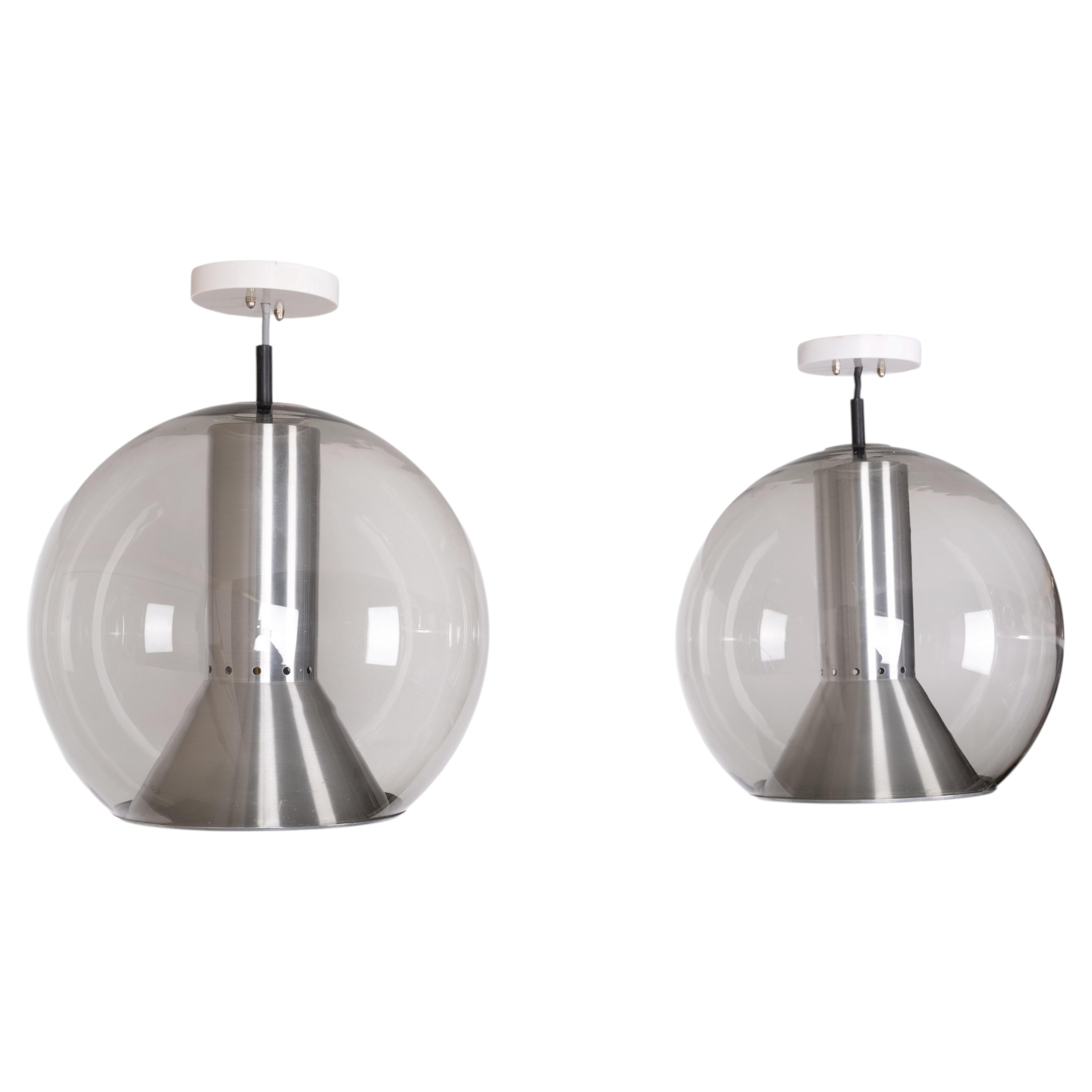 Raak Amsterdam Frank Ligtelijn Globe Pendants 1960s Dutch