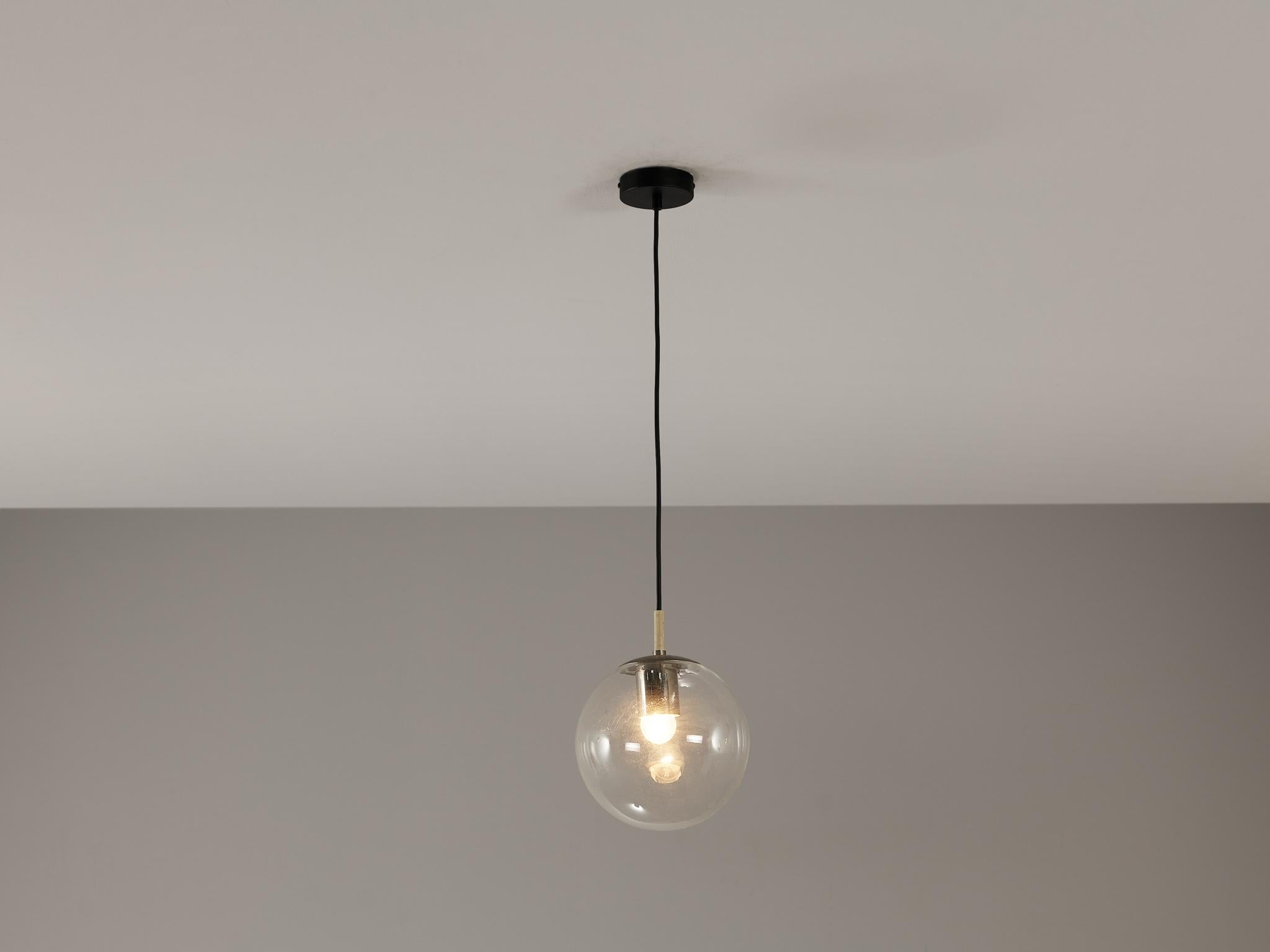 RAAK Amsterdam Pendants with Clear Glass Orbs For Sale 2
