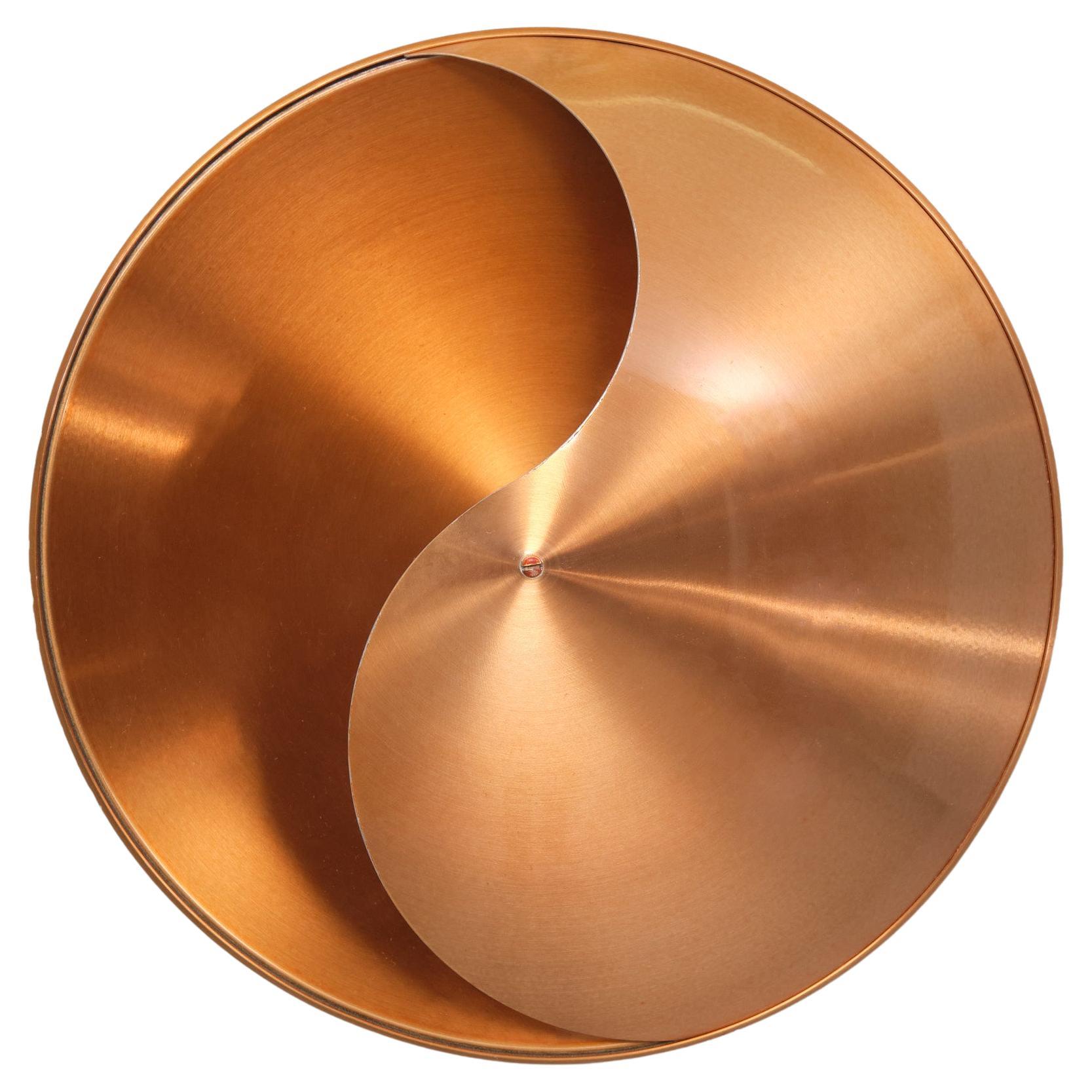 Raak  Copper-colored Yin Yang Wall Lamp by Hermian Sneyders de Vogel 