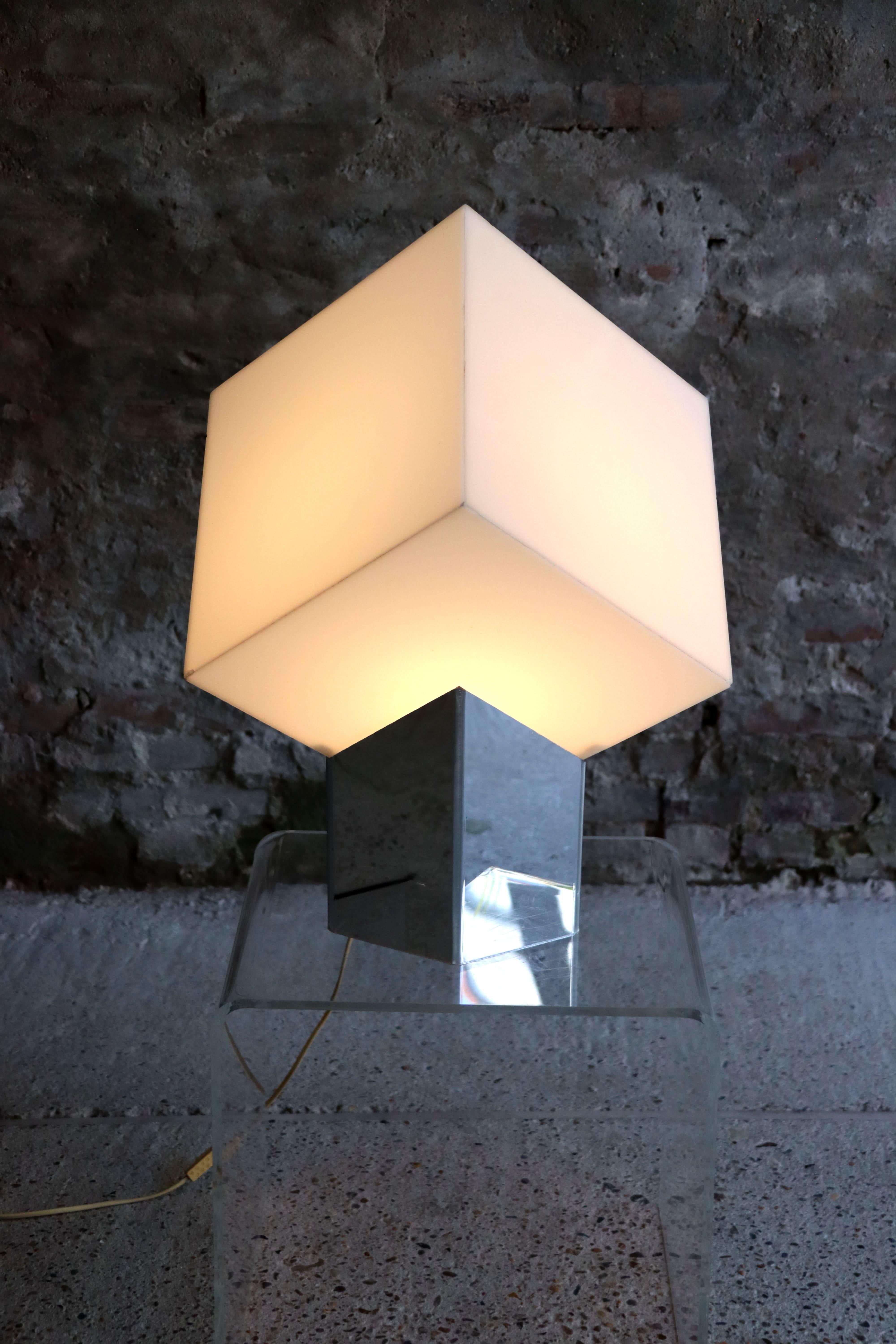 Raak – Cube Light – Paul Driessen – Dutch – 1970s In Good Condition For Sale In NIEUWKUIJK, NB