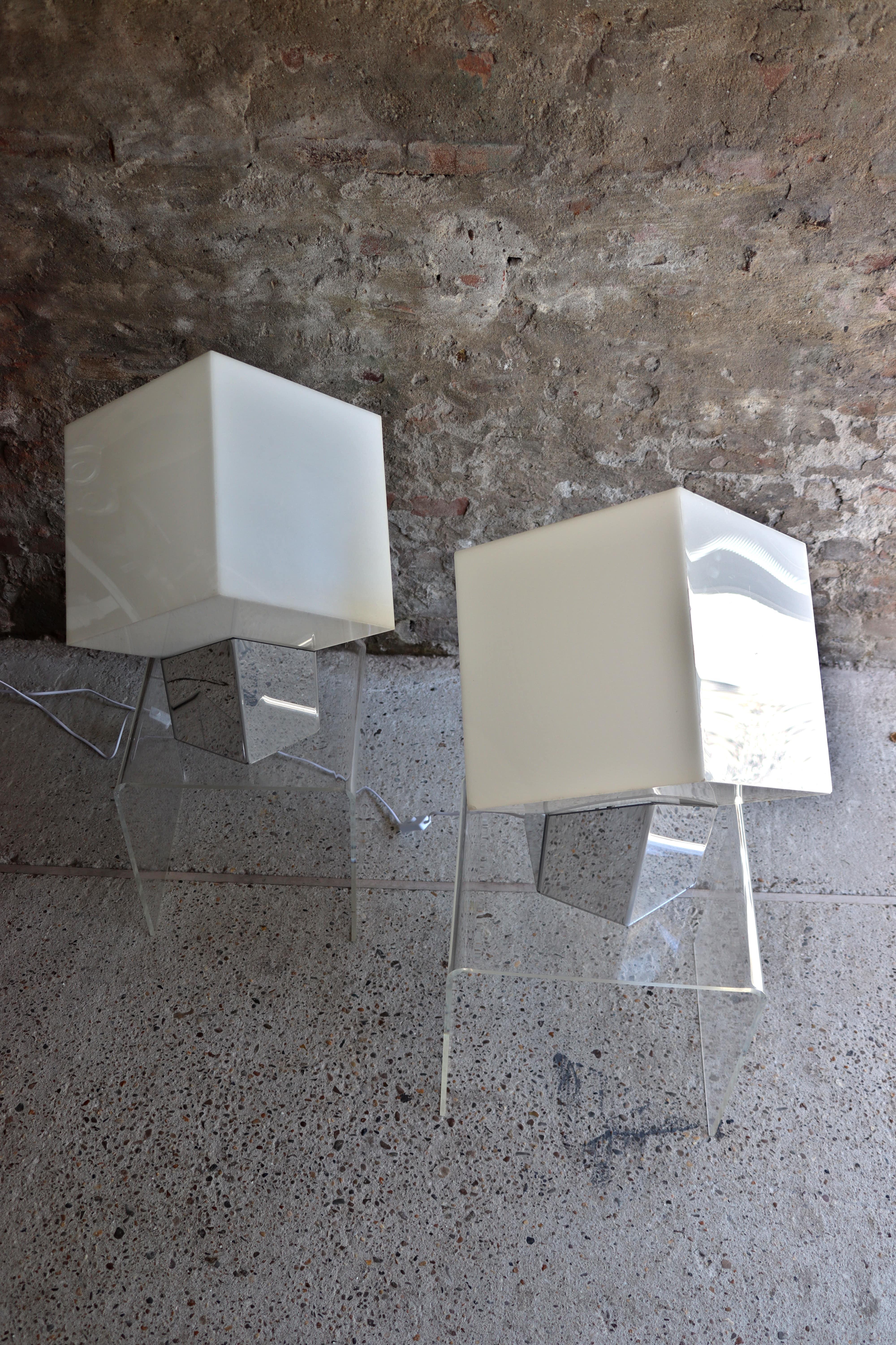Raak – Cube Light – Set of 2 – Paul Driessen – Dutch – 1970s For Sale 2