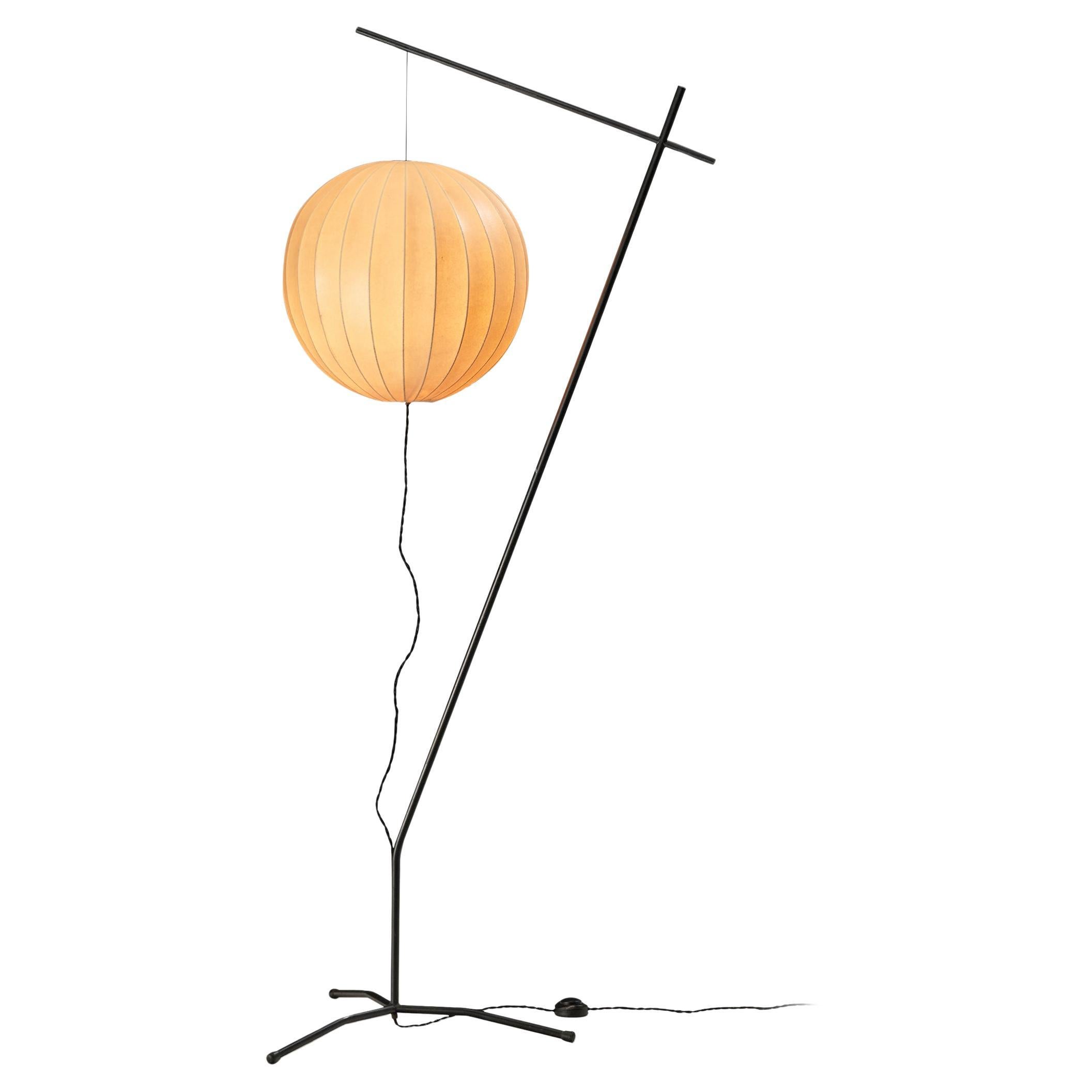 RAAK Stehlampe mit Cocoon-Schirm aus Fiberglas 