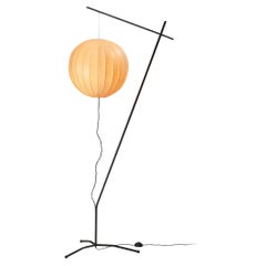 Vintage RAAK Floor Lamp with Fiberglass Cocoon Shade 