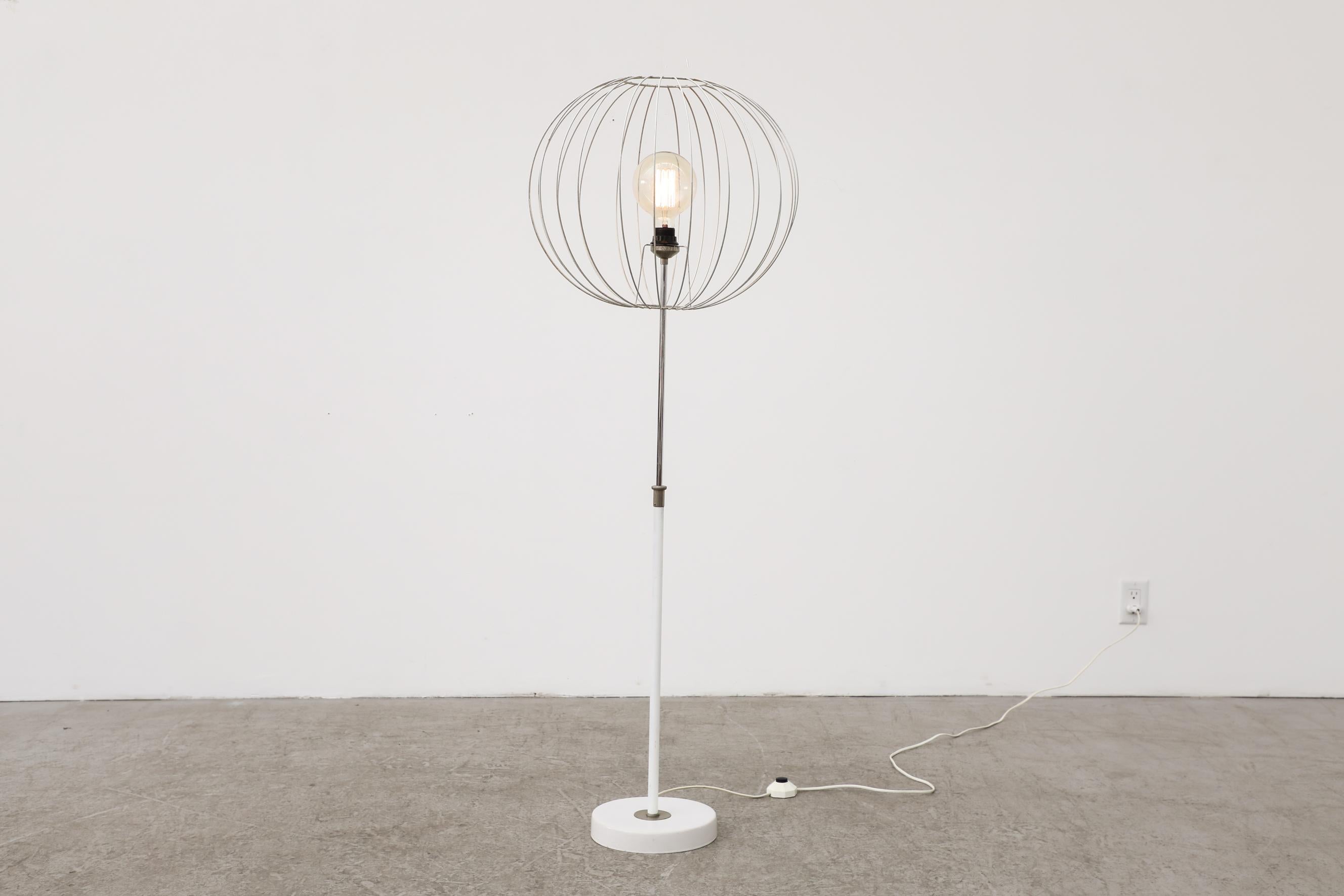 Raak Floor Lamp with Wire Shade