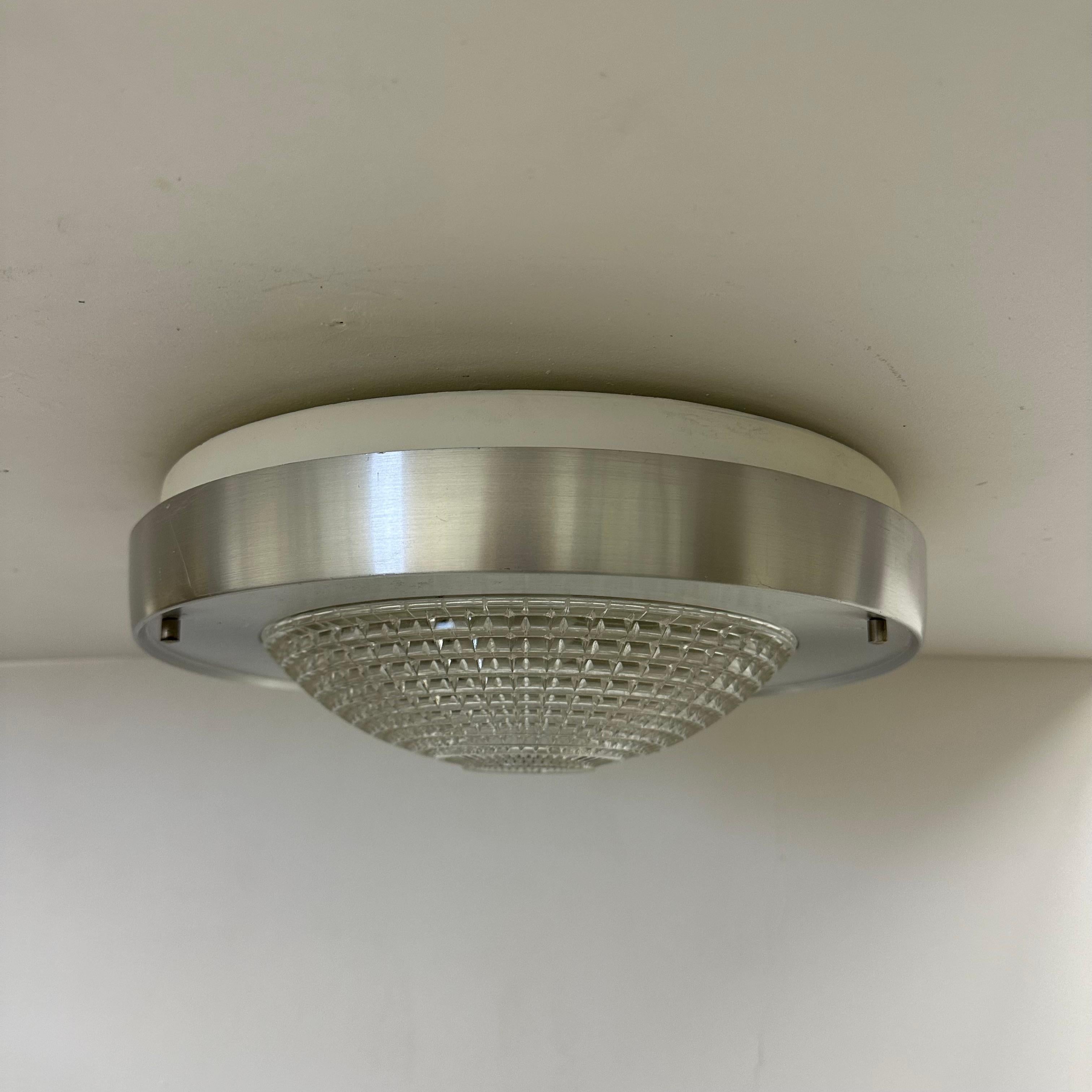 Raak Flush mount ceiling lamp B-1043 , 1970s Ufo space age 7