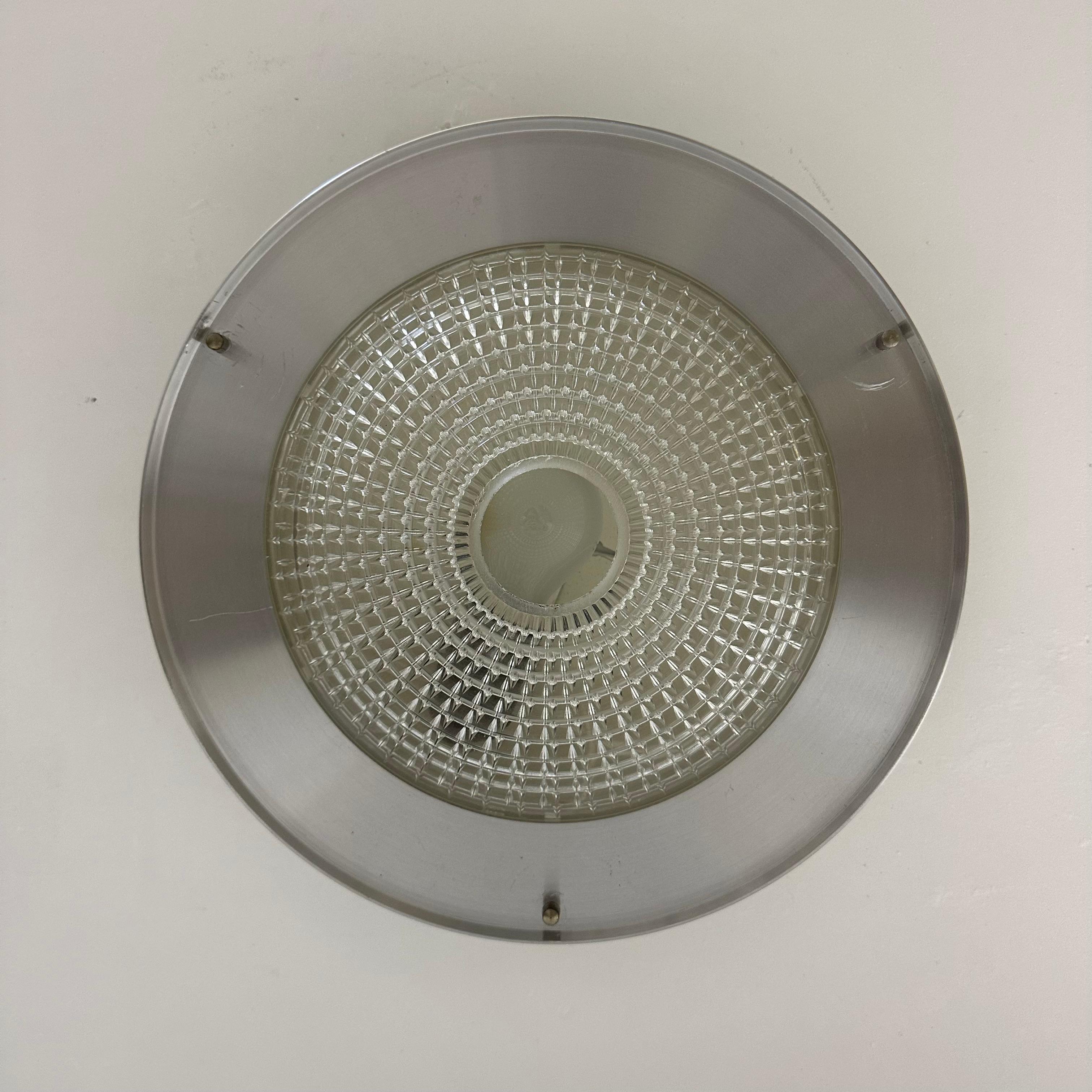 Raak Flush mount ceiling lamp B-1043 , 1970s Ufo space age 10