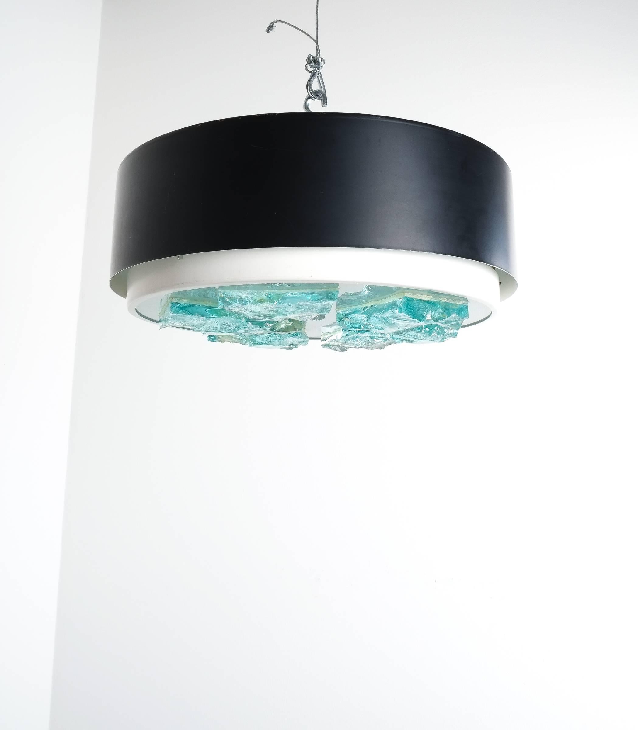 RAAK Glas-Einbauleuchte im Fontana Arte-Stil, 1960 im Angebot 2