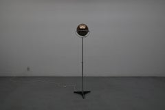 Lámpara de pie Raak 'Globe 2000' de cristal ahumado Diseñada por Frank Ligtelijn, años 50