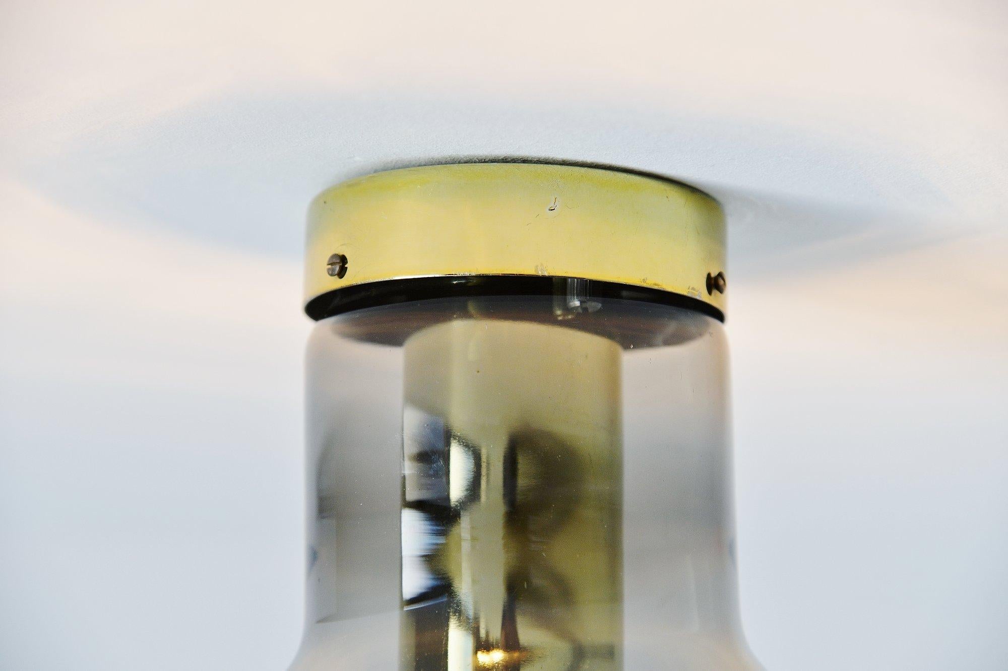 Dutch RAAK Maxi Globe Flush Mount Lamp the Netherlands 1965 For Sale