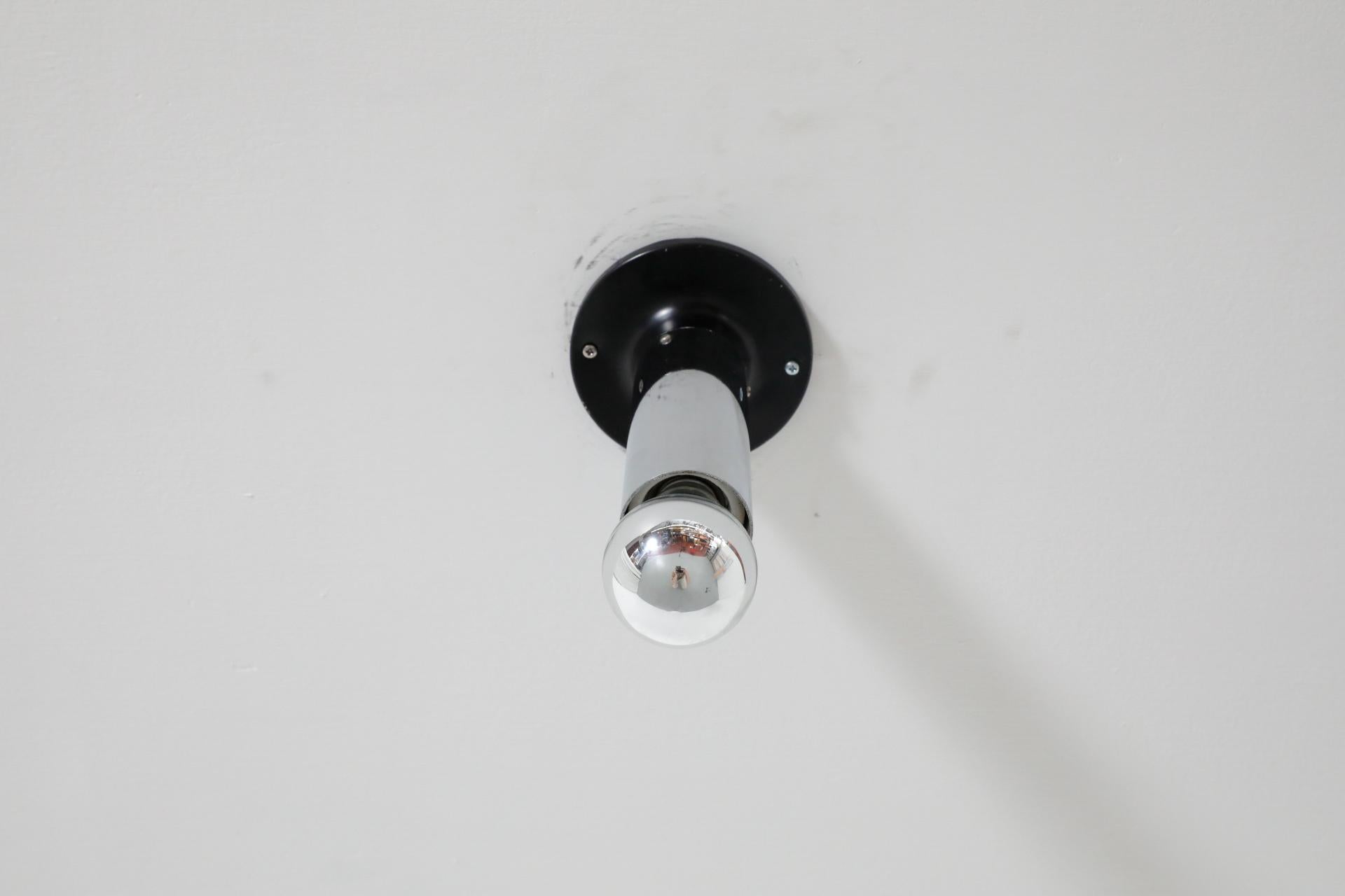 Metal Raak Medium Maxibule Chrome Flush Mount Ceiling Lights For Sale