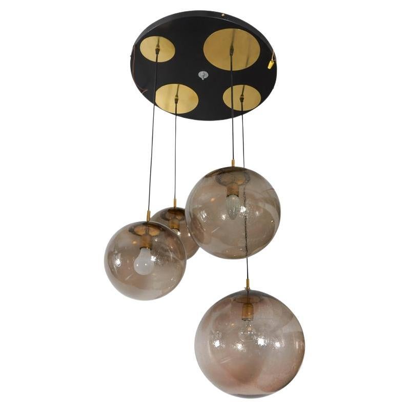 RAAK Modern 4-Light Globe Hanging Pendant Lamp For Sale