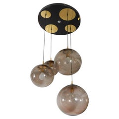 Vintage RAAK Modern 4-Light Globe Hanging Pendant Lamp