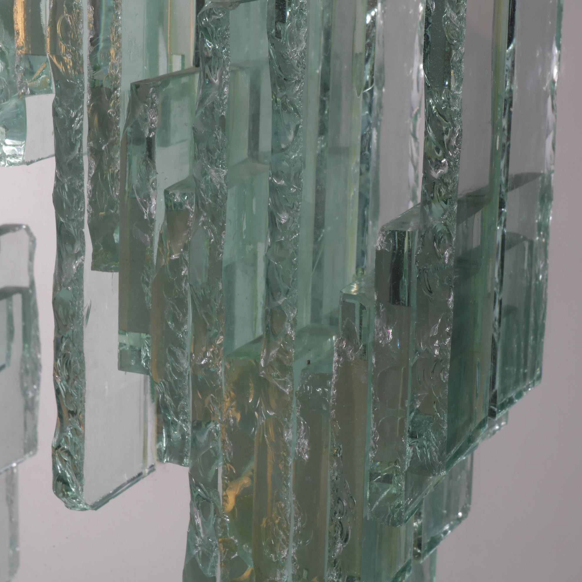 Mid-20th Century RAAK Sculptural Glass Wall Sconces Model C1517, Netherlands, 1960 For Sale