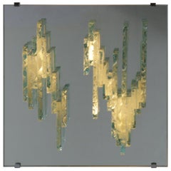 RAAK Sculptural Glass Wall Sconces Model C1517, Netherlands, 1960