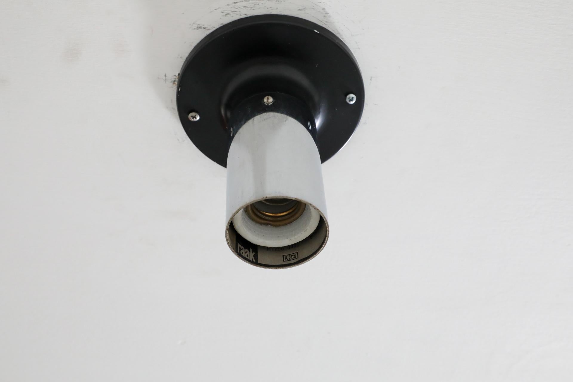 Raak Small Maxibule Chrome Flush Mount Ceiling Lights For Sale 3